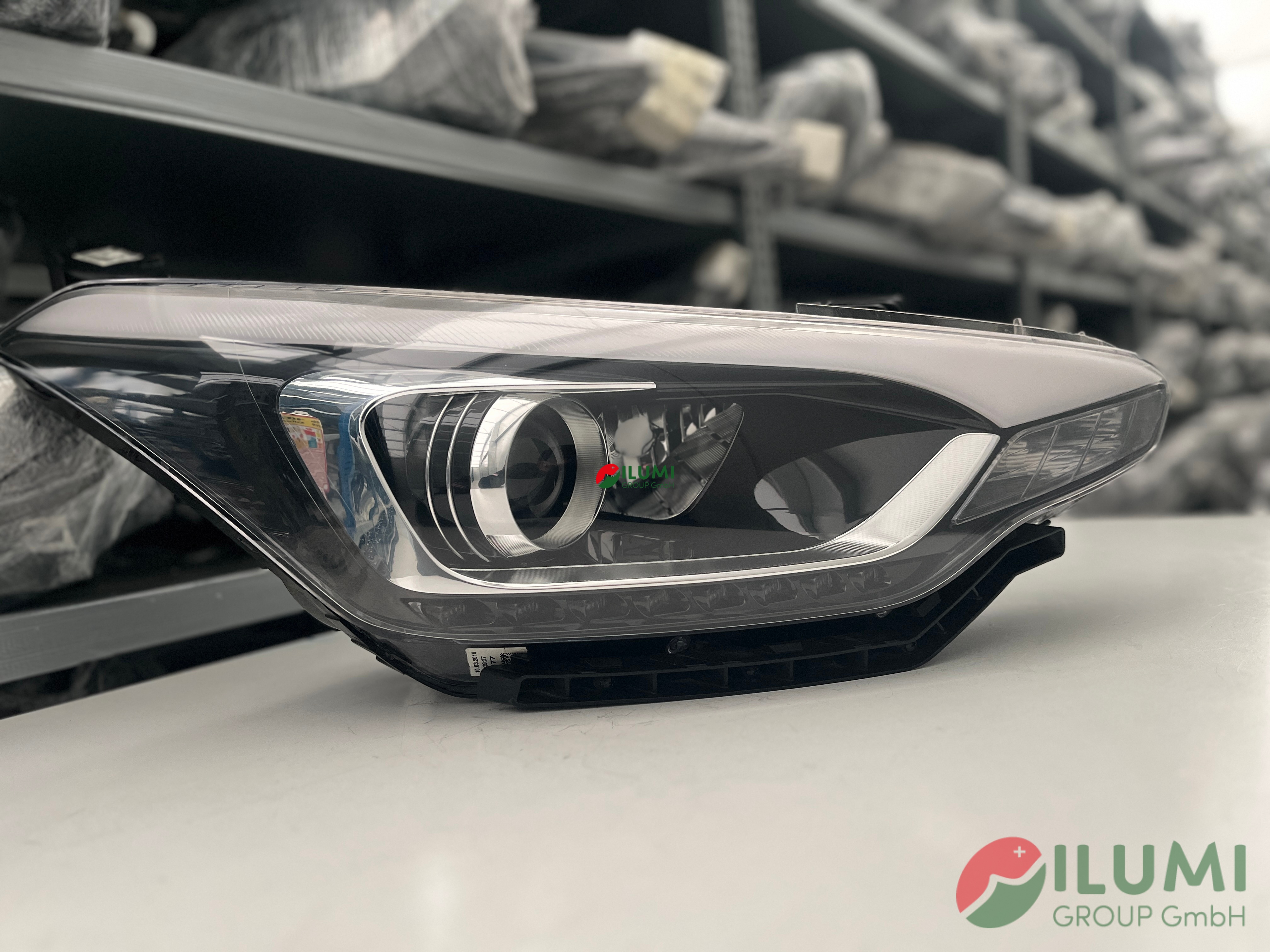 HYUNDAI I20 2 II LINSE +LED SCHEINWERFER LINKS