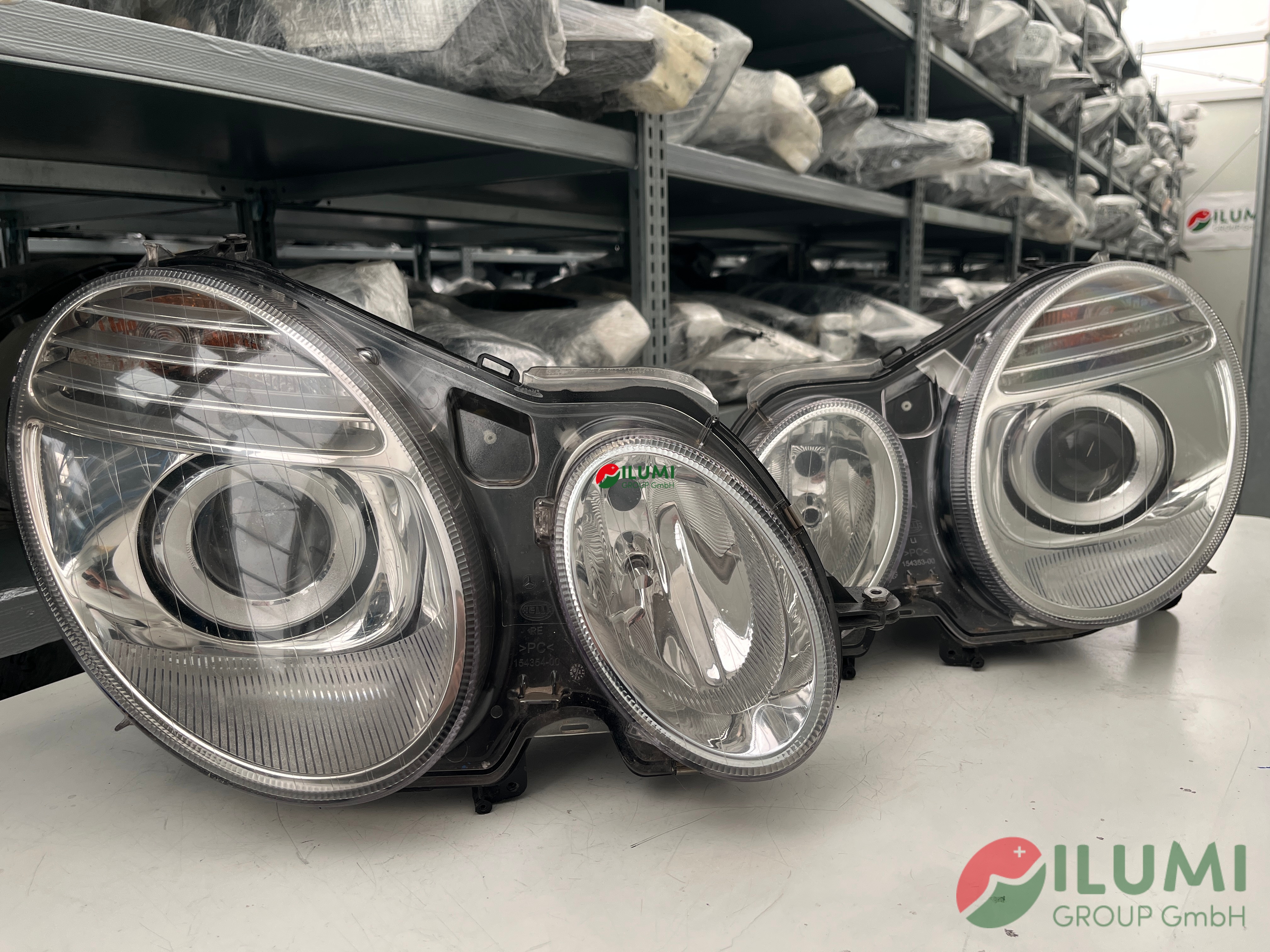 MERCEDES W211 LIFT XENON KURVENLICHT SCHEINW L R 154353,154354